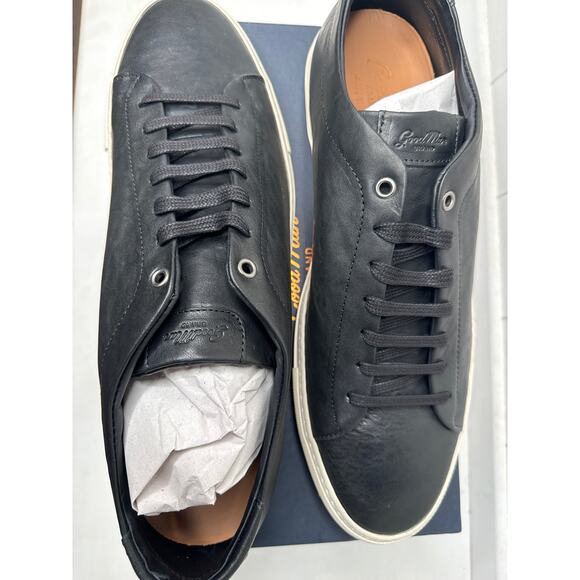 Good Man Brand Italian Leather Men's Black Shoes, Lace Up EDGE Size 15 NEW BOX